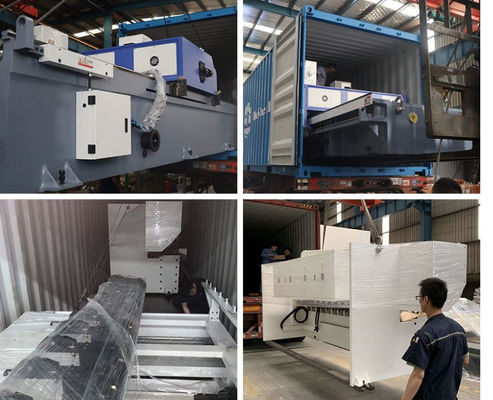 6M دستگاه برش CNC افقی 10000 تن ، دستگاه هیدرولیک V Grooving برای ورق فلز
