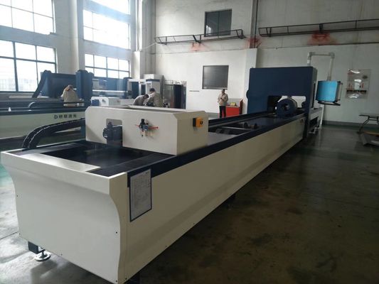 دستگاه برش لیزری فولادی کربنی 3000 وات 220 میلی متر دستگاه پانچ لوله CNC 120 متر/دقیقه