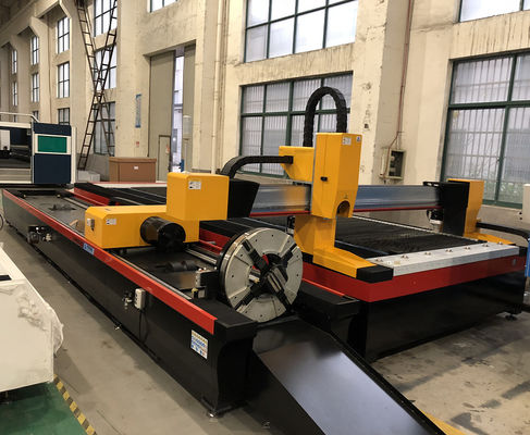 دستگاه برش لیزری فولادی کربنی 3000 وات 220 میلی متر دستگاه پانچ لوله CNC 120 متر/دقیقه