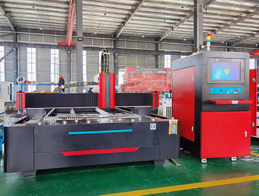 دستگاه برش لیزری فیبر CNC 1000 وات 10 میلی متر ورق لیزری برش 4000x2000 میلی متر