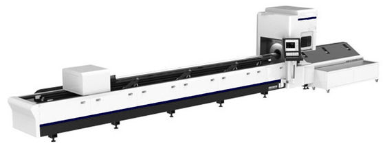 دستگاه برش لوله لیزری CNC 380 میلی متر / دستگاه پانچ لوله RAYCUS 1000w