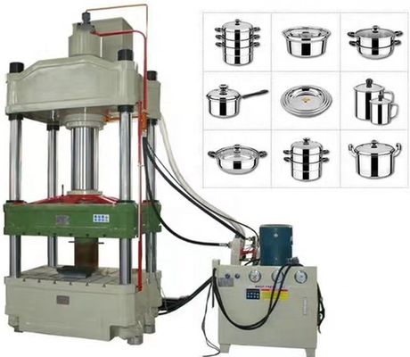200T فولاد ضد زنگ آلومینیوم قابلمه ساخت ماشین عمیق کشیدن پرس هیدرولیک 11KW 1120mm