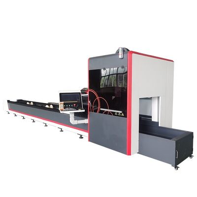 لوله ورق فلزی برش لیزری فیبر CNC 6000w SS FSCUT 3000C